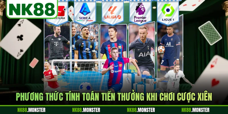 Phương thức tính toán tiền thưởng khi chơi cược xiên
