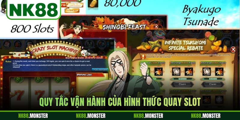 Quy tắc vận hành của hình thức quay slot